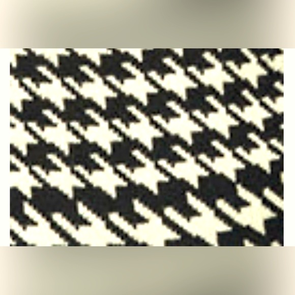 &merci Clothing NWOT Houndstooth Black/creme Sweater Vest Boutique SZ S - Picture 5 of 7